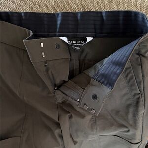 Athleta Olive Utility High-Waist Trousers